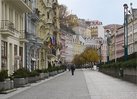 Una strada a Karlovy Vary