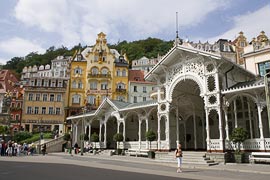 La città di Karlovy Vary