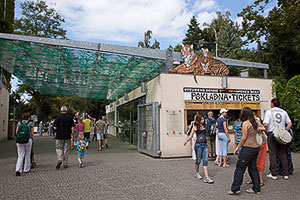 Entrata principale dello zoo di Praga