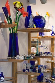 Blue Praha Glass Shop