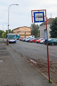 Bus Stop at the Kutná Hora Train Station