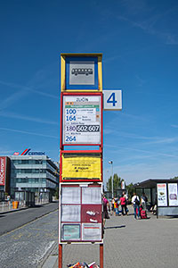 Prague City Bus Sign