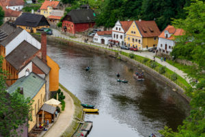 Český Krumlov - Boats on the River