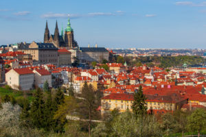 Prague Castle and Malá Strana from Petřín Hill